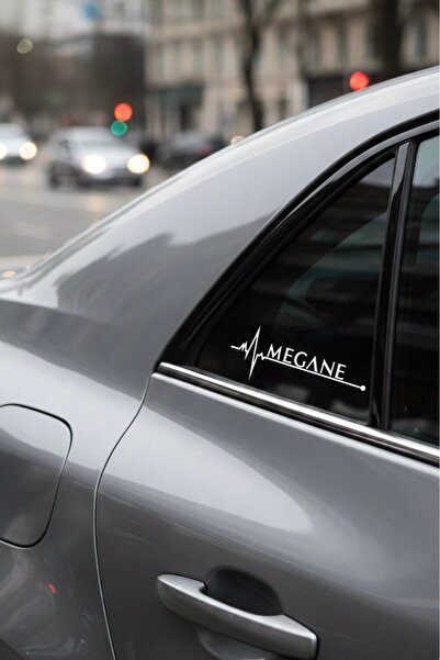 Yalıgraf Reklam Tabela Renault Megane Nabız Kalp Atışı Ritim Sticker 2 Adet