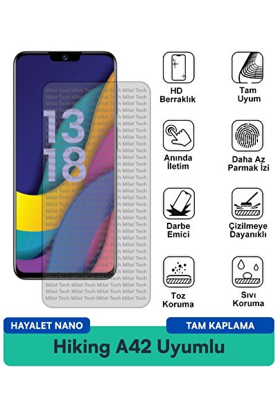 Milat Tech فيلم حماية الشاشة Hayalet Nano من Hiking A42، حماية للخصوصية، متان...