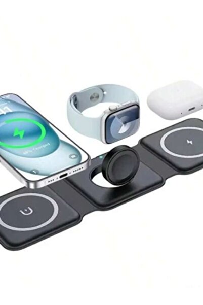 OEM 3 in 1 wireless charger compatible with iPhone, Apple Watch, Airpods