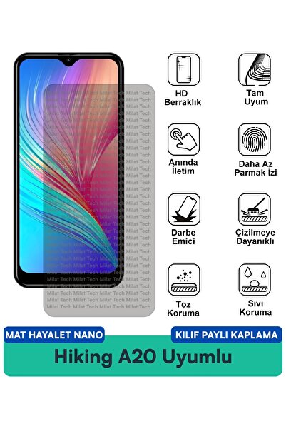 Milat Tech حافظة نانو شبحية A20 للتنزه سيرًا على الأقدام، طبقة حماية للشاشة م...