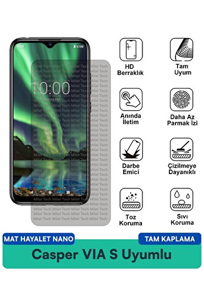 Milat Tech طبقة حماية للشاشة من Casper VIA S Mat Ghost Nano مقاومة للخدوش وال...