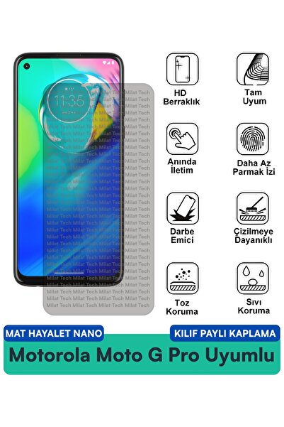 Milat Tech حافظة موتورولا موتو جي برو مات جوست نانو متوافقة مع طبقة حماية للش...