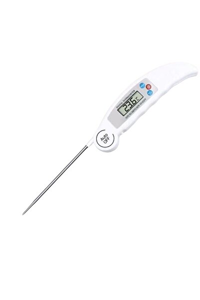 OEM Digital meat and cooking thermometer, foldable stainless steel probe, LCD display