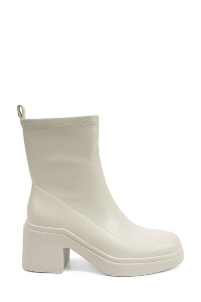 İnci NAYLA 5PR Bej Kadın Topuklu Bot