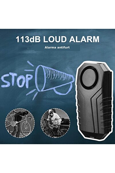 OEM Anti-theft alarm for bicycle or electric scooter, with remote control, vibration sensor and 113dB sound