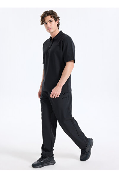 HUGO Lastikli Bel Regular Fit Siyah Erkek Chino Pantolon 50541380_Gabri253