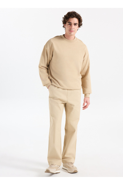 HUGO Normal Bel Regular Fit Bej Erkek Chino Pantolon 50541387_Gino253