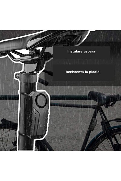 OEM Anti-theft alarm for bicycle or electric scooter, with remote control, vibration sensor and 113dB sound