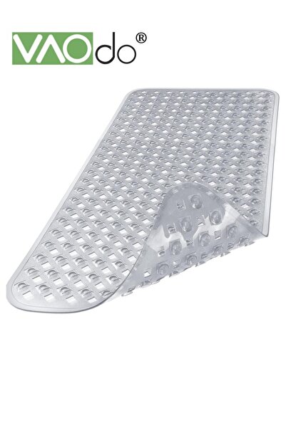 VAODO No Slip Bath Mat, PVC Bathtub Shower Mat with Drain Holes and Suction C...