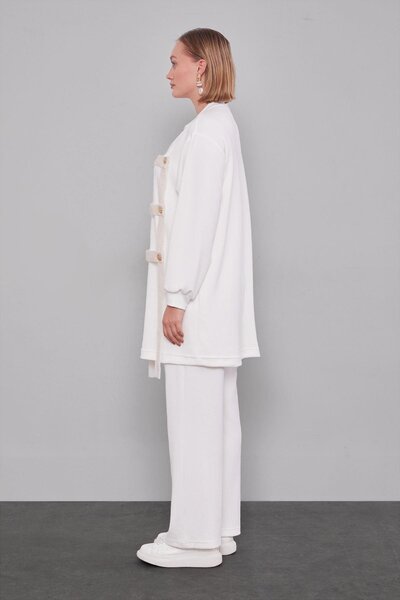 Levidor Ecru square view double set