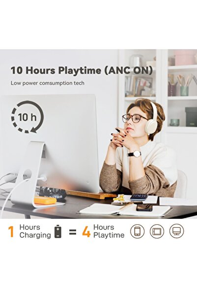 Generic Bluetooth Wireless Over-Ear Headphones with HD Mic & Music Player