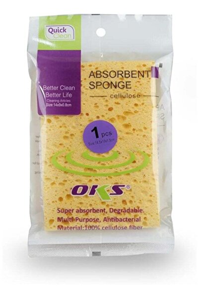 OKS Single Cellulose Absorbent Sponge - 100% Cellulose Fiber