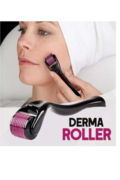 Derma رولر للعناية بالبشرة والمسام - رولر تيتانيوم ميكرو رولر لعلاج تساقط الش...