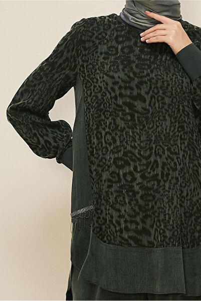 Alvina Leopard Printed Suit with Pants 46127