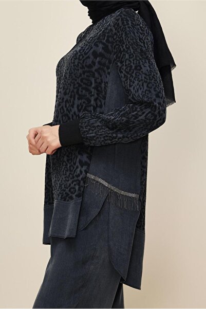 Alvina Leopard Printed Suit with Pants 46127