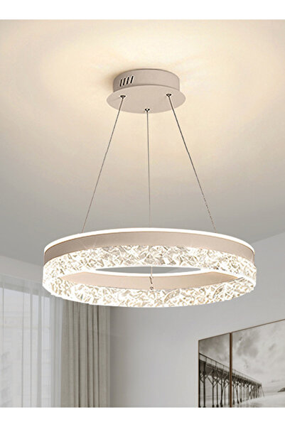 Generic Round chandelier for dining room, living room and bedroom - simple three-color chandelier