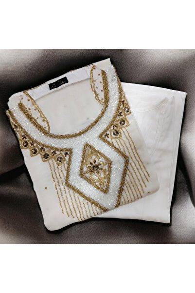 Saraya | Zahra White Jalabiya