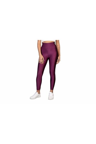 UNBOX LYCRA HIGH-WAISTED LEGGINGS MAROON