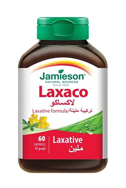 Jamieson لاكساكو - 60 كبسولة لتخفيف عسر الهضم وتنظيم حركة الأمعاء