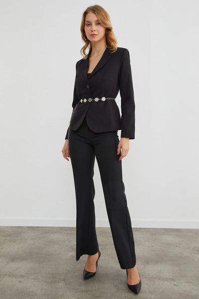 Fulla Moda Chain Belt with Round Plate Detail