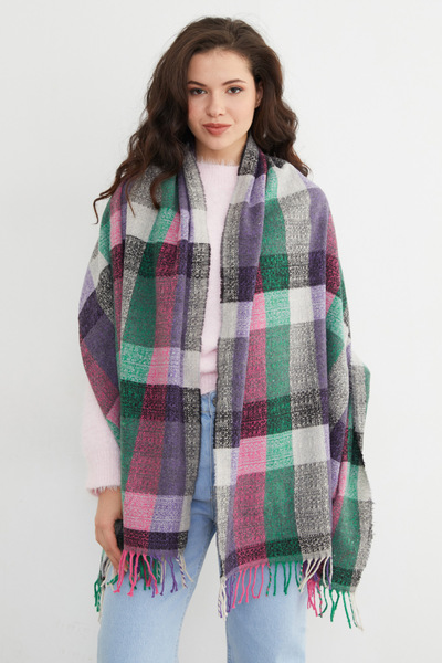 Fulla Moda Σάλι με καρό σχέδιο με απαλή υφή