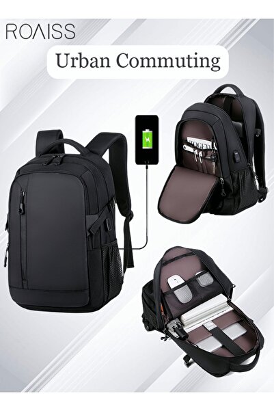 ROAISS Fits 17 Inch Laptop Backpack Business Backpack 3 in 1 College Bookbag ...