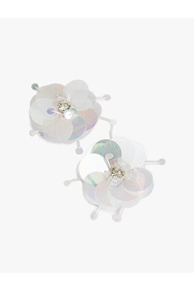 Koton Floral Sequin Stone Detailed Earrings