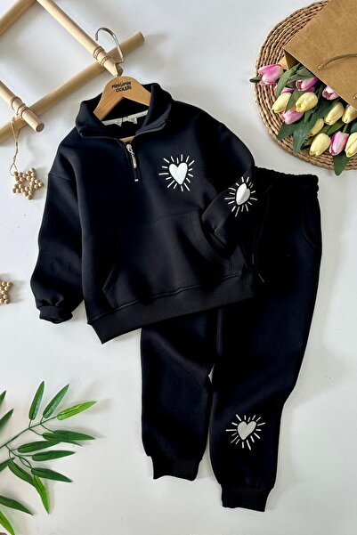 Minigimin Cicileri Costum pentru fetiță cu buzunar cangur de iarnă cu detaliu...