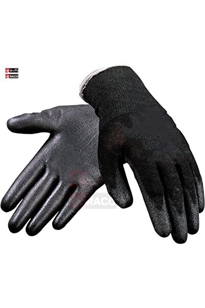 Raco Black Grip Glove - Antistatic, Elastic, Micropure Structure
