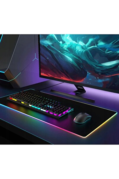 FORHOUSE Mousepad RGB 80x30 Cm 13 Different Color Modes Waterproof Gamer Gaming Mausepad