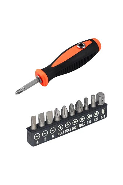 JZS Reversible Screwdriver 2 in 1 Phillips Slotted Magnetic Head PH2/SL6