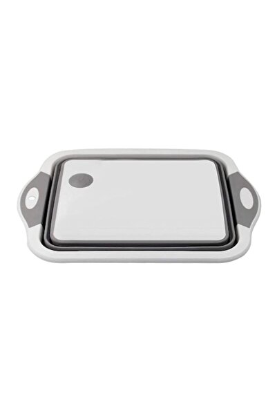 FORHOUSE Multifunctional Foldable Colander Basin with Drain & Non-Slip Feet, ...