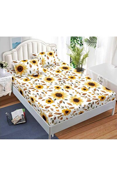 CHIRASO CHIRASO Fitted Sheet Set, Satin Cotton, 160x200 cm and 2 Pillowcases 52x80 cm