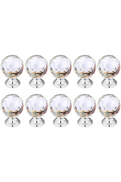 JZS زينة مصباح كريستالية قطعتين 25×30 مم فضية