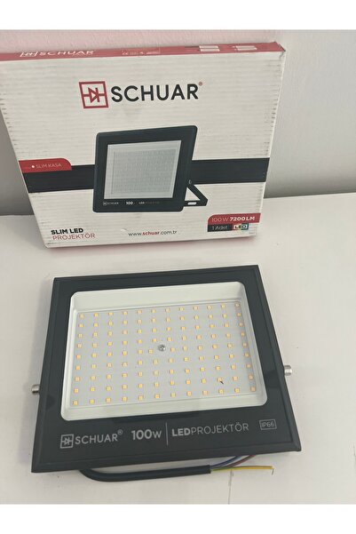 GenelTedarik SCHUAR SLİM LED PROJETÖR 100W 7200LM (SLİM KASA)