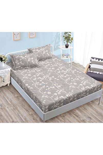 CHIRASO CHIRASO Fitted Sheet Set, Satin Cotton, 160x200 cm and 2 Pillowcases 52x80 cm