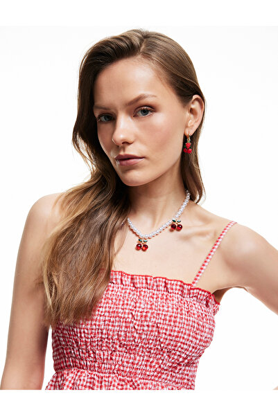 Koton Gipeli Gingham Thin Strap Blouse