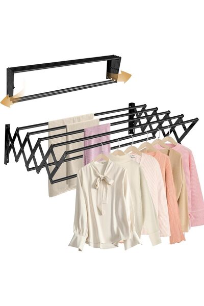 NO BRAND رف تخزين 17 بوصة، 130 رطلاً، مقاوم للصدأ، قابل للتمدد والطي، سهل الت...