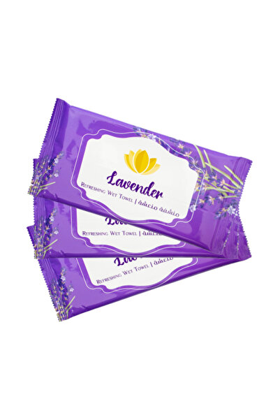 Globalstar منشفة وجه قطنية مبللة ومنعشة من جلوبال ستار، لافندر، 25 قطعة