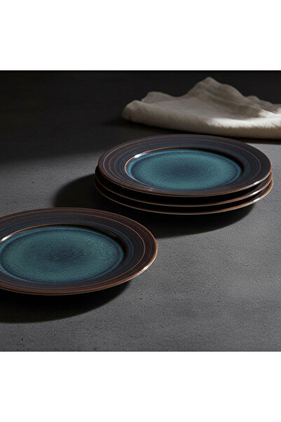 Güral Porselen Valeron 6 Pieces 27 cm Serving Plate Reactive Oasis 1131