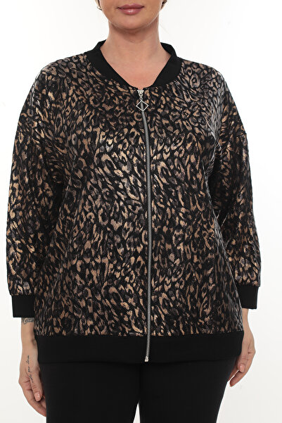 KRUVAZE Plus Size.Modal.Zippered.Bomber