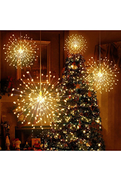 OferteTop Instalație Cu 5 Artificii Decorative Pentru Interior Și Exterior, Interconectabilă, Diametru 30 CM