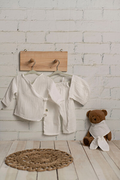 Olivo Mini Newborn Kimono Set 7 Pieces 2 Layers Muslin