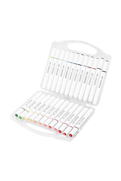 JZS Acrylic Paint Pens, Washable Triangle Rod Water Based Markers 24 Colors