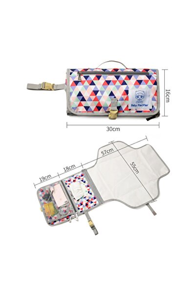 JZS Portable Diaper Changing Pad, Waterproof Travel Table with Wipes Pocket