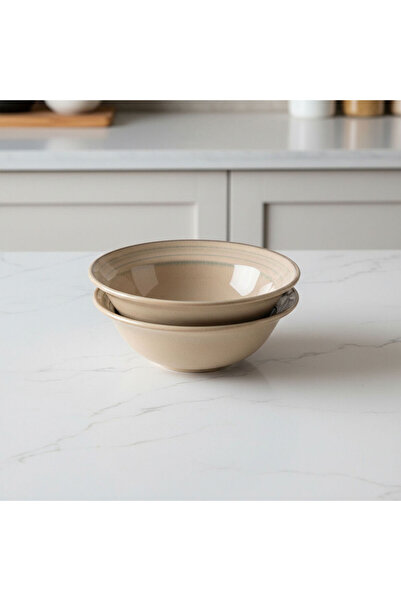 Güral Porselen Valeron 6 Pieces 15 cm Soup Bowl Reactive Agate 969