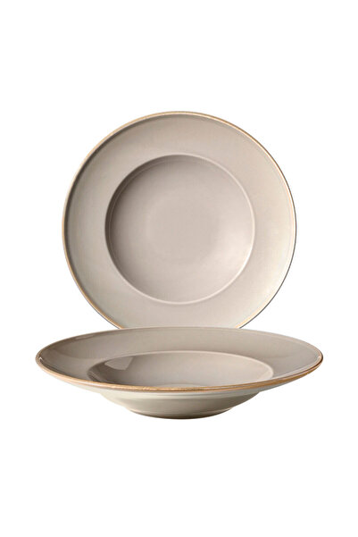 Güral Porselen Reno 2 Pieces 26 cm Deep Plate Agate 969