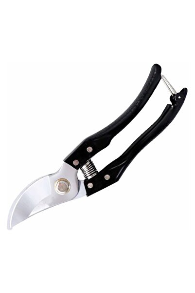 JZS مقص تقليم عالي التحمل للحدائق الجانبية باللون الأسود