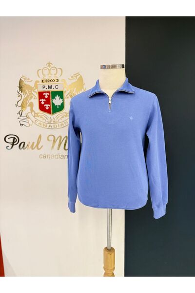 Paul Martin Canadian Pms1002 Thessaloniki Knitted Half Zipper Men's Sweatshirt