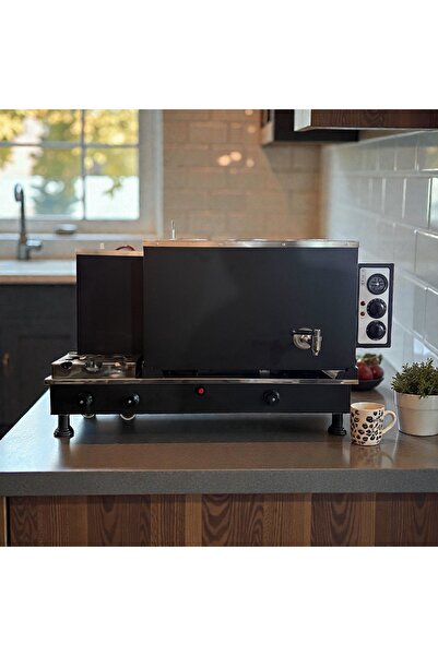 Copper Atelier Painted Electric and Lpg First Class Tea Boiler 3 Teapots 35 Lt Capacity